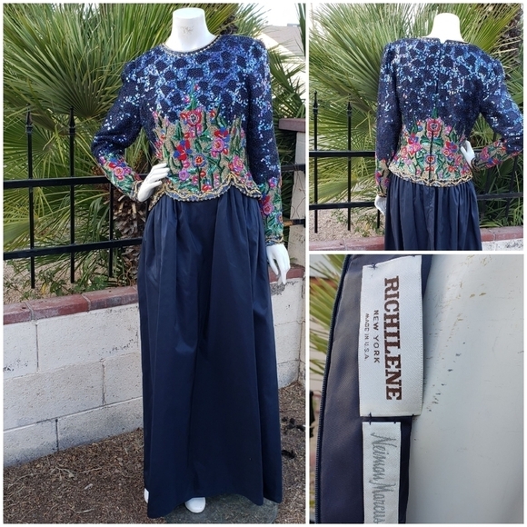 Richilene New York black evening gown - Picture 1 of 6